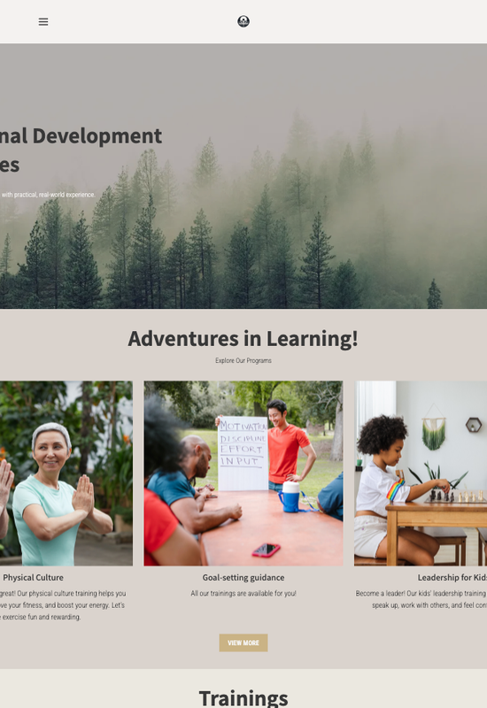 self-development courses template preview