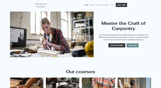 Cursos de carpintería