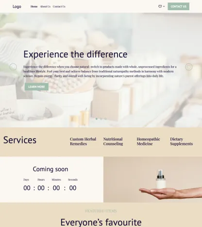 naturopathic products store
