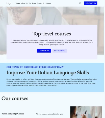 Italian language school