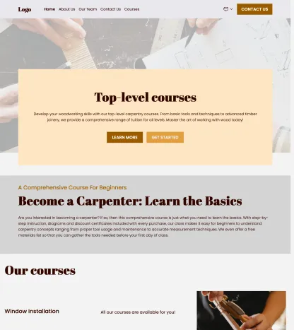 carpenters courses