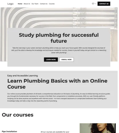 plumber courses