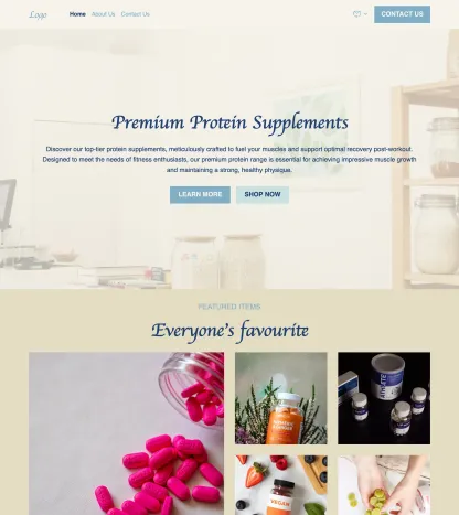 vitamin and supplements store