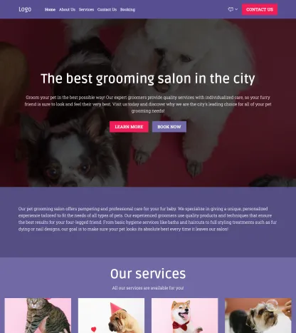 pet grooming salon