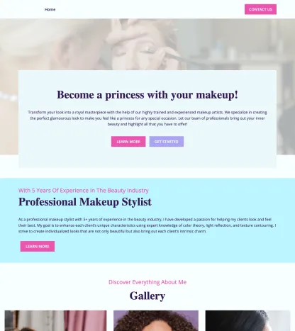 makeup stylist portfolio