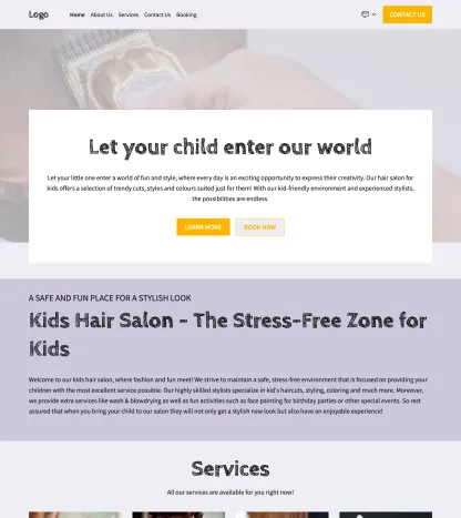 hair salon for kids