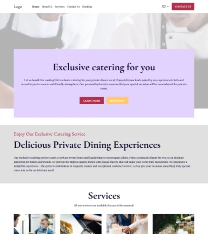 private dinner catering