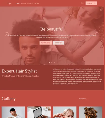 hair stylist portfolio