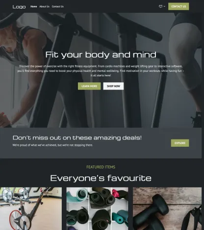 fitness equipment store