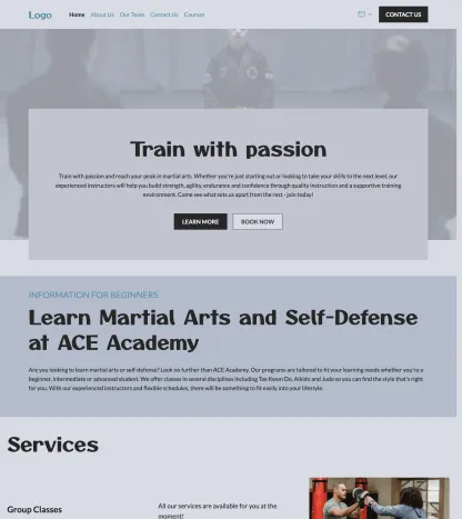 martial arts classes