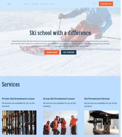 snowboarding & ski school