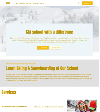 snowboarding & ski school