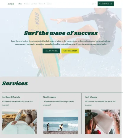 surfing school