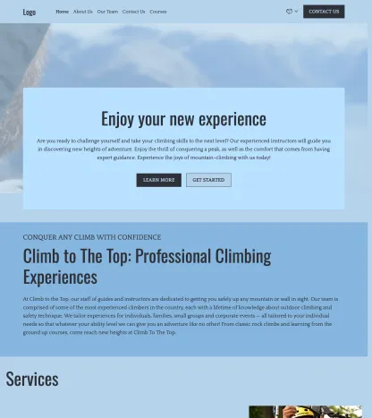 climbing school