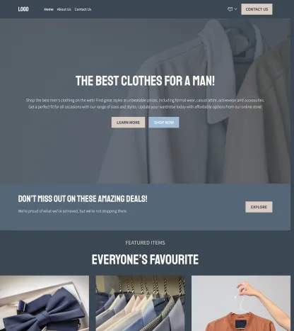 men's clothes store