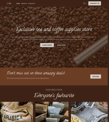 tea & coffee supplies store