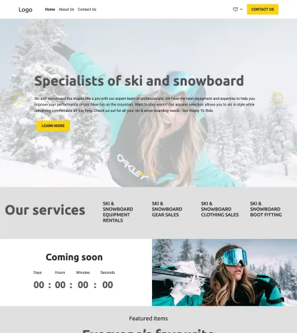 ski & snowboard store