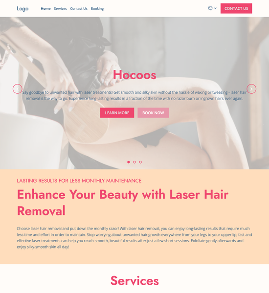 laser hair removal master template preview