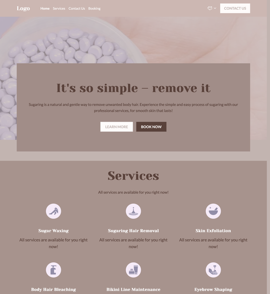 sugaring master template preview