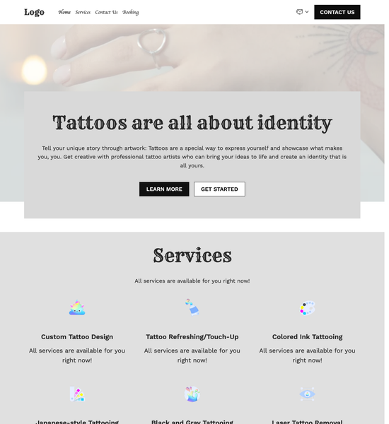 tattoo artist  template preview