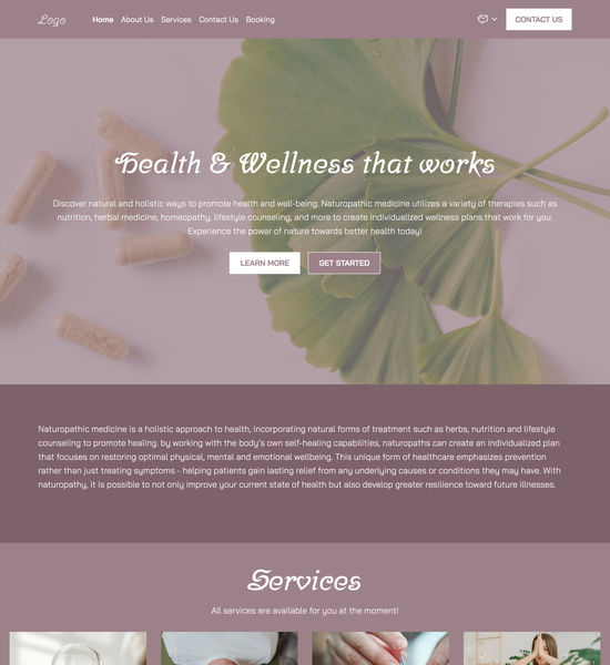 naturopathic medicine template preview