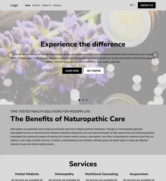 naturopathic doctor template preview