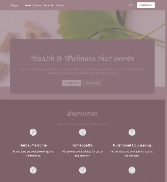 naturopathic doctor template preview