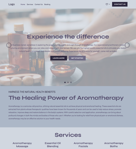 aromatherapist template preview