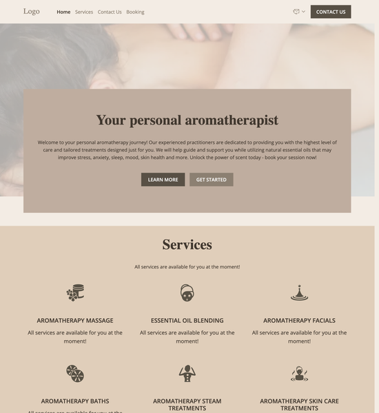 aromatherapist template preview