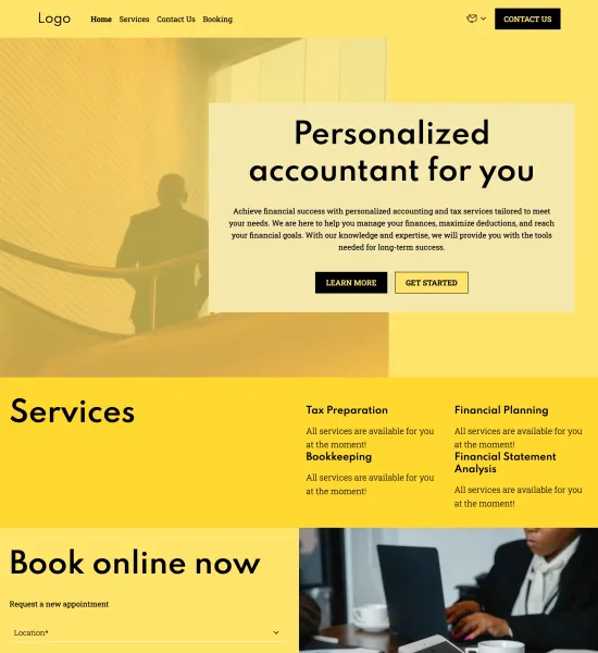 accountant template preview