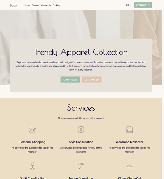 fashion stylist template preview