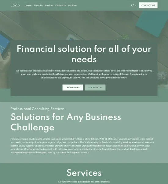 business consulting firm template preview