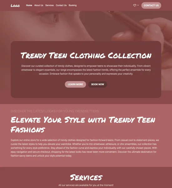 makeup studio  template preview