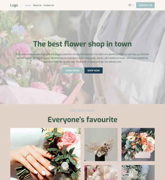 flower store template preview