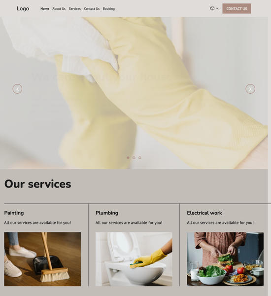 house repair services template preview