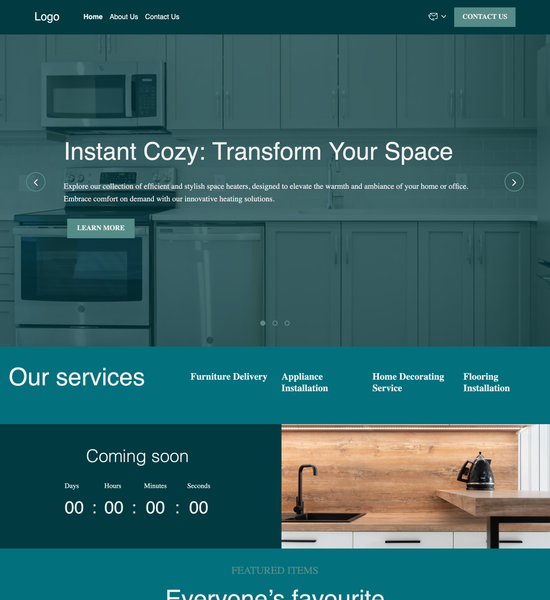 household goods store template preview