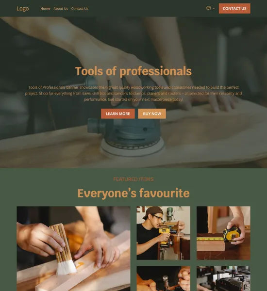 woodworking tools & accessories template preview