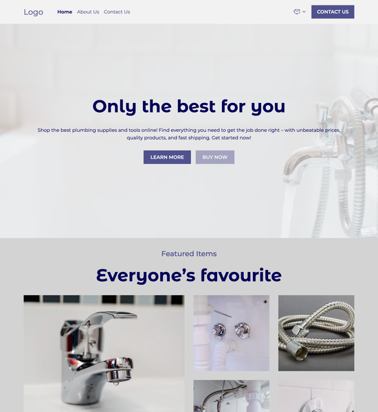 plumbing supplies and tools template preview