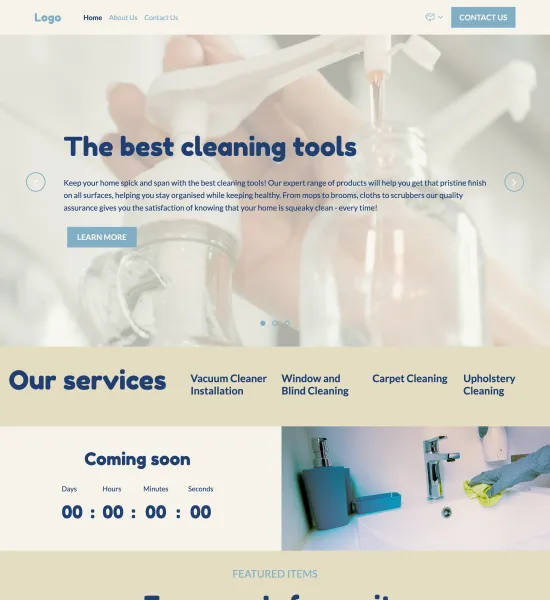 cleaning gadgets store template preview