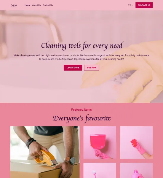 cleaning gadgets store template preview