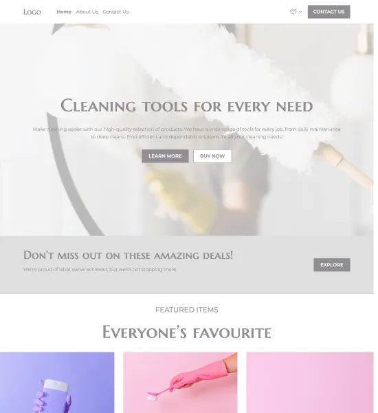 cleaning gadgets store template preview