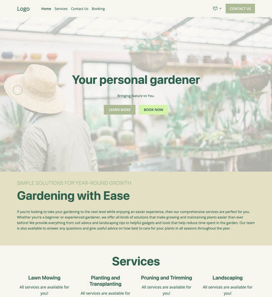 gardener template preview