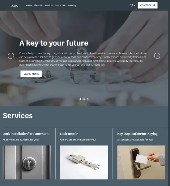 locksmith service template preview