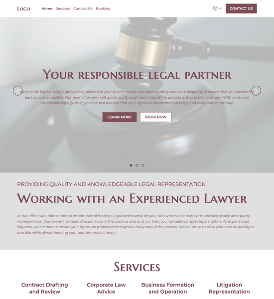 lawyer template preview