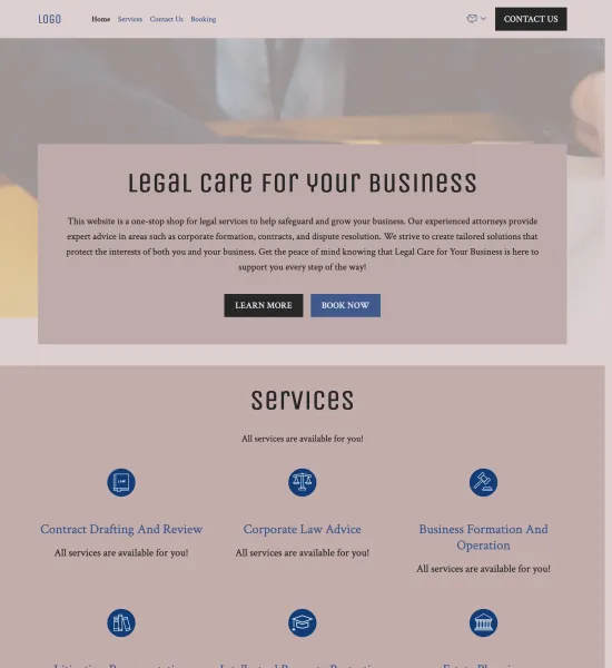 lawyer template preview