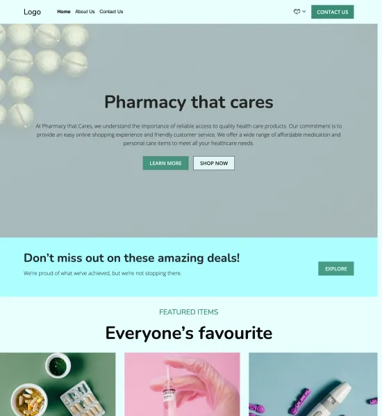 pharmacy template preview