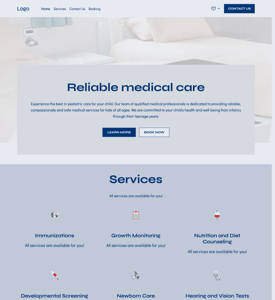 pediatrician template preview