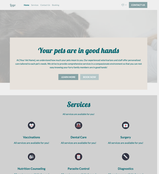 veterinarian template preview