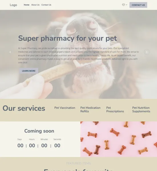 veterinary pharmacy template preview