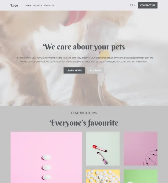 veterinary pharmacy template preview